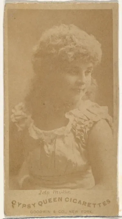 Ida Mulle, from the Actors and Actresses series (N171) for Gypsy Queen Cigarettes