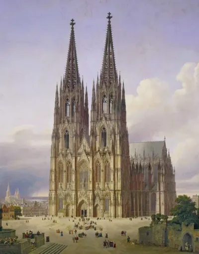 Ideal View of Cologne Cathedral from Southwest