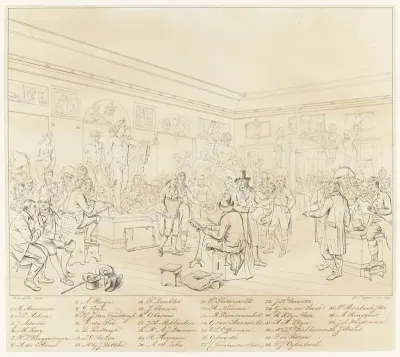 Identificatie van de portretten op het schilderij De Beeldenzaal van de Maatschappij Felix Meritis te Amsterdam