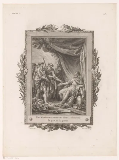 Idomeneus krijgt oorlog en vrede aangeboden