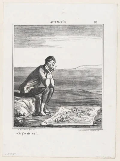 If I had known....., from 'News of the day,' published in Le Charivari, September 29, 1866