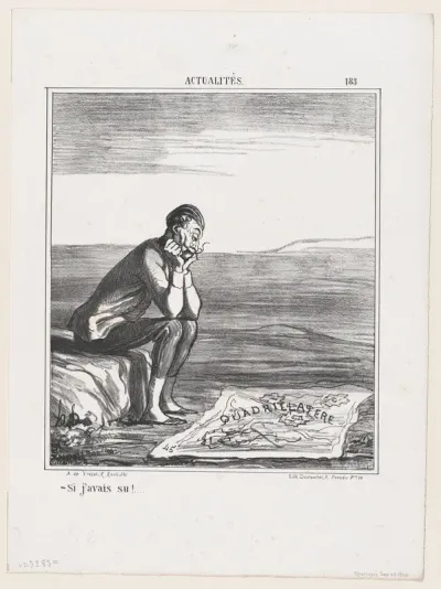 If I had known....., from 'News of the day,' published in "Le Charivari"
