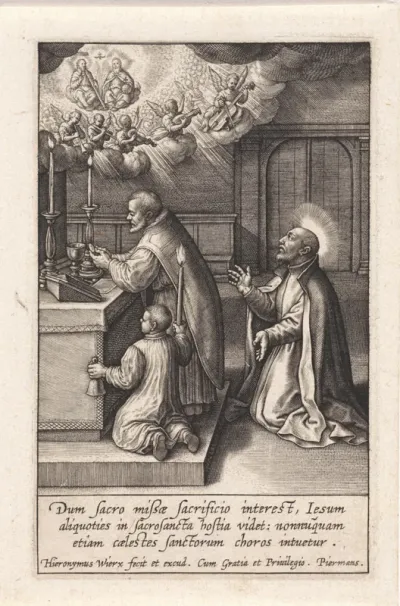 Ignatius van Loyola heeft een visioen van de Drieëenheid