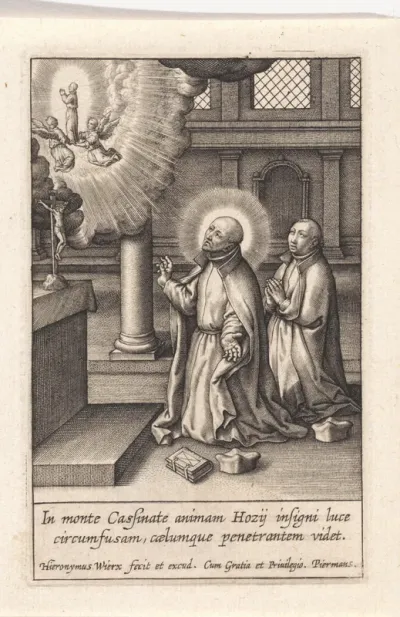 Ignatius van Loyola heeft een visioen van de tenhemelopneming van Diego Hoces