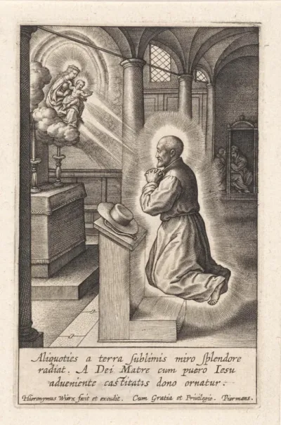 Ignatius van Loyola heeft een visioen van Maria met het Christuskind