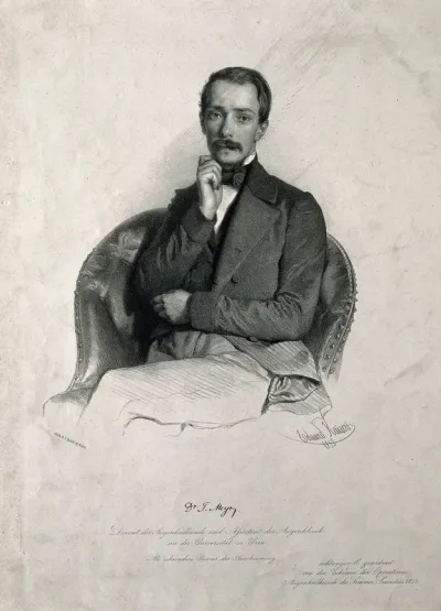 Ignaz Meyr. Lithograph by E. Kaiser, 1852