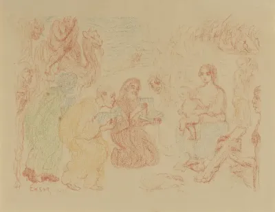 II. De aanbidding der wijzen (uit: Taferelen uit het leven van Christus)