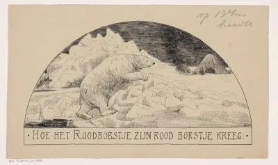 IJsbeer op een ijsschots