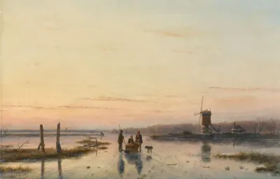 IJsgezicht met molen