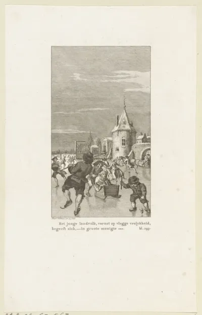 IJspret buiten de stadsmuren