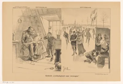 IJsverdriet / IJsvermaak / Gedenkt "Liefdadigheid naar vermogen."