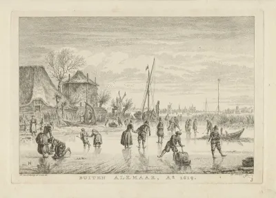 IJsvermaak nabij Alkmaar, 1619