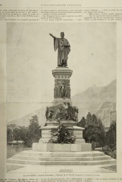 Il monumento a Dante Alighieri a Trento, di C. Zocchi