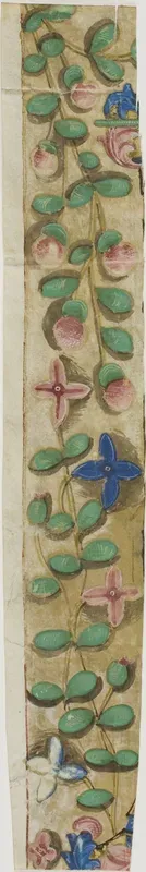 Illuminated Border with Flowers