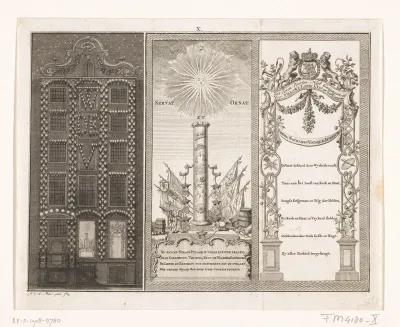 Illuminatië van het huis van de heer C. Scholten van Aschat te Amsterdam, 1766