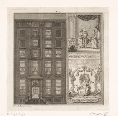 Illuminatië van het huis van de heer J.A. Scholten van Aschat te Amsterdam, 1766