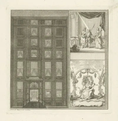 Illuminatië van het huis van de heer J.A. Scholten van Aschat te Amsterdam, 1766