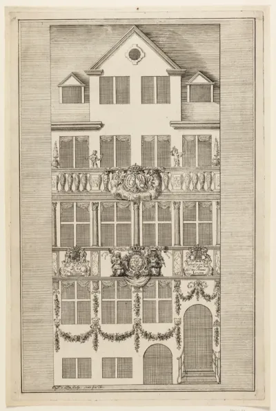 Illumination ved Prinsesse Louises Indtog 11. Dec.1743