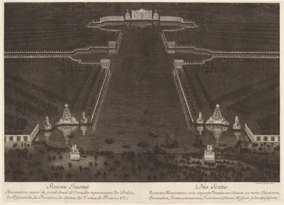 Illuminations autour du grand Canal de Versailles