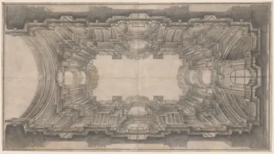 Illusionistic Architecture for the Vault of San Ignazio