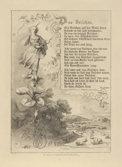 Illustrated Poem: "The Violet" (Das Veilchen – Goethe)