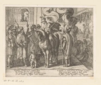 Illustratie bij Canto II van Tasso's 'Gerusalemme Liberata'