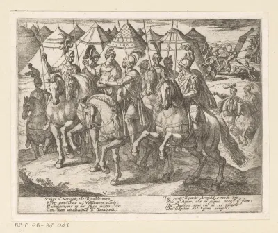 Illustratie bij Canto V van Tasso's 'Gerusalemme Liberata'