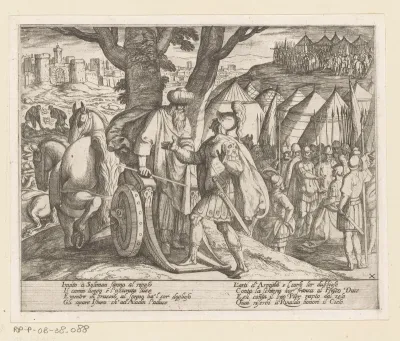 Illustratie bij Canto X van Tasso's 'Gerusalemme Liberata'