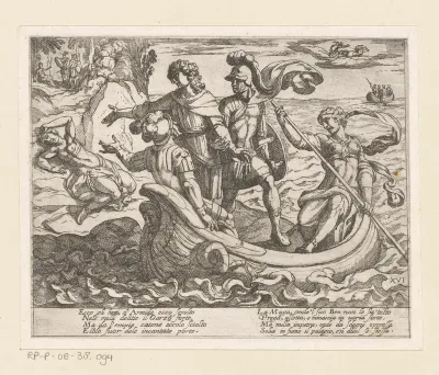 Illustratie bij Canto XVI van Tasso's 'Gerusalemme Liberata'