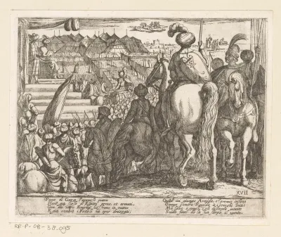 Illustratie bij Canto XVII van Tasso's 'Gerusalemme Liberata'