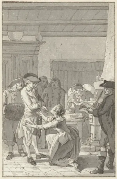 Illustratie voor de roman Gustav Lindau