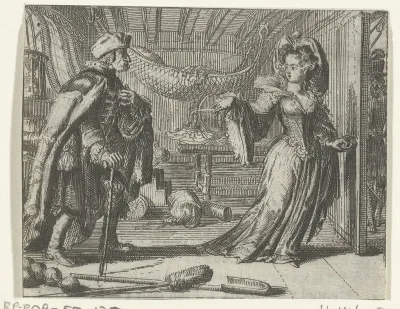 Illustratie voor Le calendrier des vieillards uit Contes et nouvelles van Fontaine