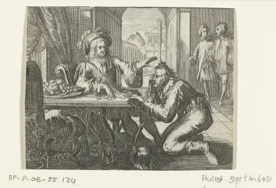 Illustratie voor Le paysan uit Contes et nouvelles van Fontaine