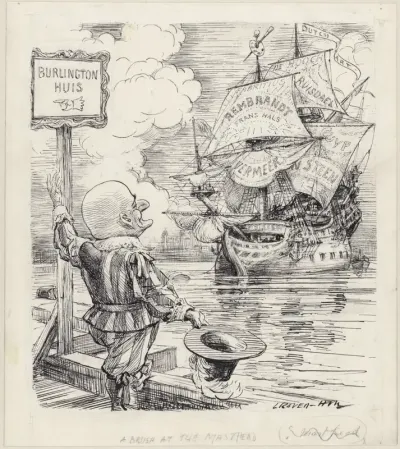 Illustratie voor Punch, 9 januari 1929: A Brush at the Masthead