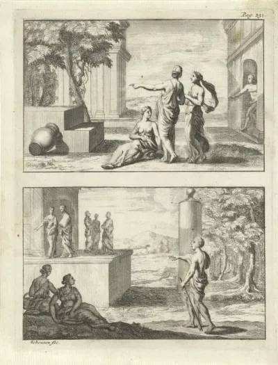 Illustraties met figuurcomposities