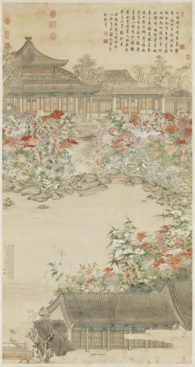 Illustrating Gaozong's Poem on Autumn Flowers