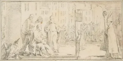 Illustration for a Book: Coronation of an Emperor (?)