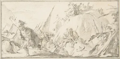 Illustration for a Book: Scene of Combat