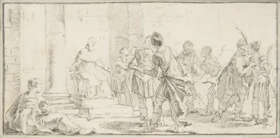 Illustration for a Book: Scene of Peacemaking