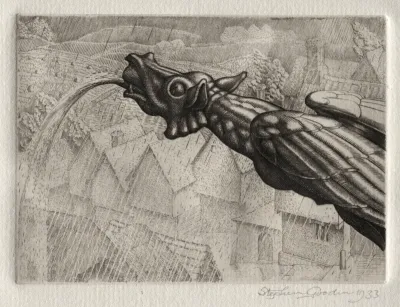 Illustration for "Peronnik the Fool":  A Gargoyle