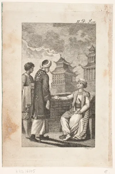 Illustration med kinesisk motiv