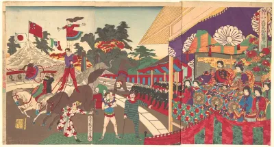 Illustration of the Imperial Excursion to see the Charini's Circus (Charine daikyokuba goyūran no zu)