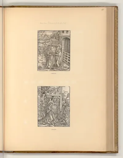 Illustration: Plenarium, Geburt Christi; Heimsuchung