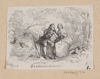 Illustration til "Bedstemoder" i H.C. Andersen, "Eventyr og Historier", Bind 2