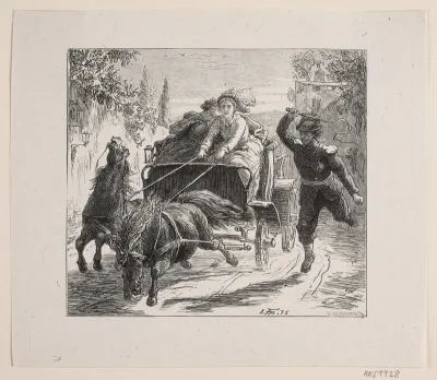 Illustration til Bjørnstjerne Bjørnson "En skitse fra Italien"