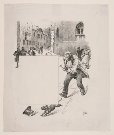 Illustration til Carl Ploug, "Regensvise"