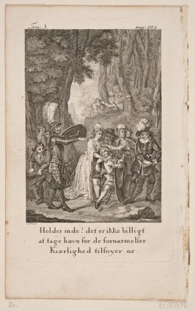Illustration til Cervantes "Don Quijote", bind 3, p. 193
