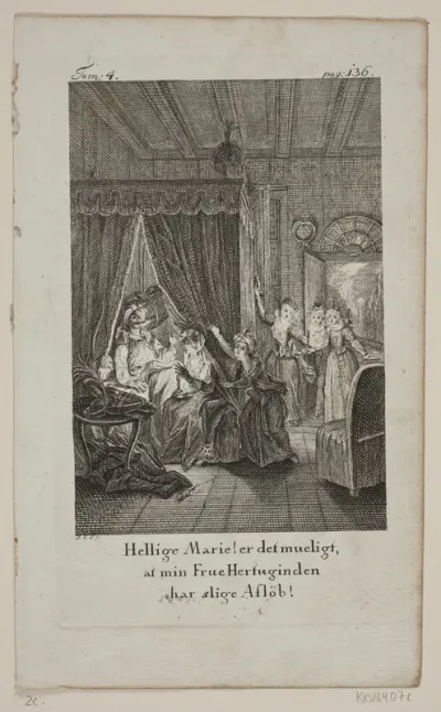 Illustration til Cervantes "Don Quijote", bind 4, p. 136