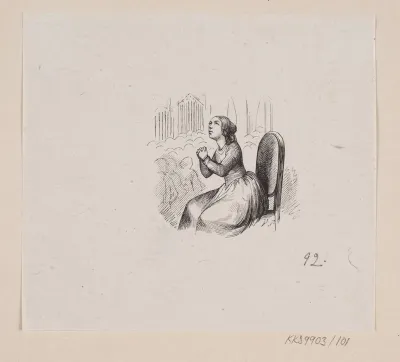 Illustration til "De røde Skoe" i H.C. Andersen, "Eventyr og Historier", Bind 2