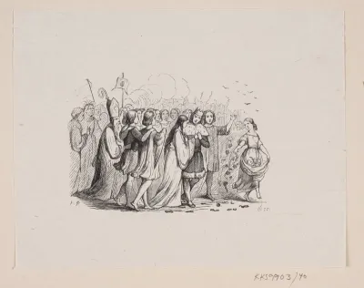 Illustration til "De vilde Svaner" i H.C. Andersen, "Eventyr og Historier", Bind 1